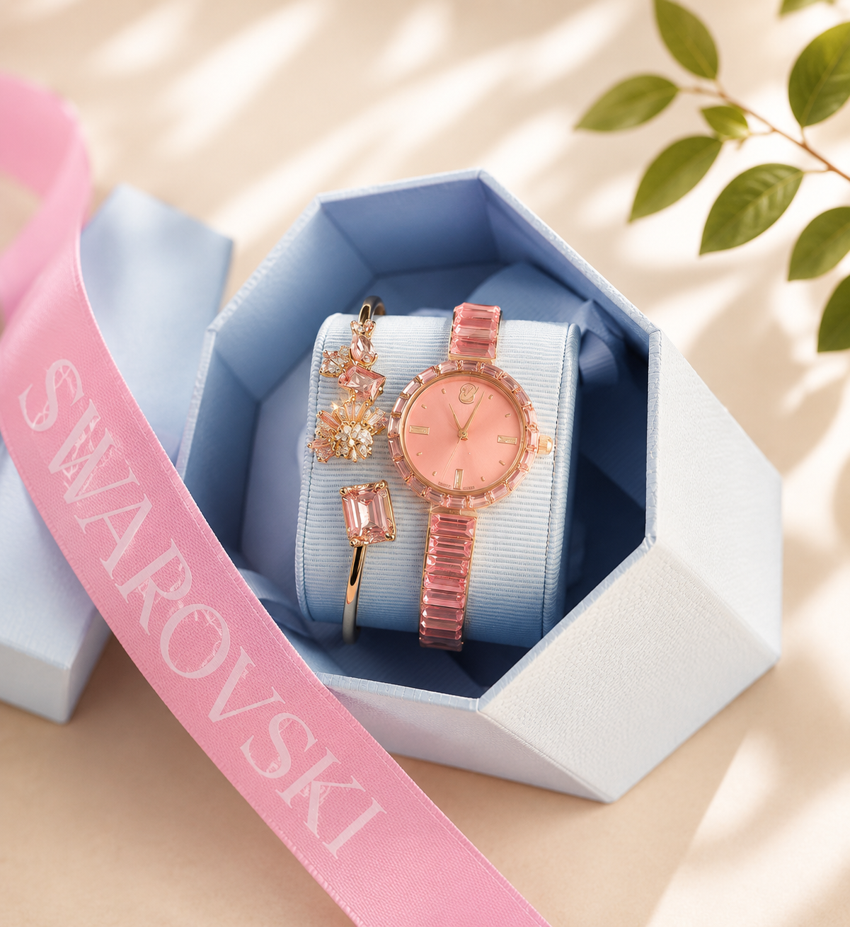 Swarovski Matrix Watch Pink
